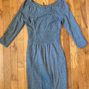 Grey sweater dress